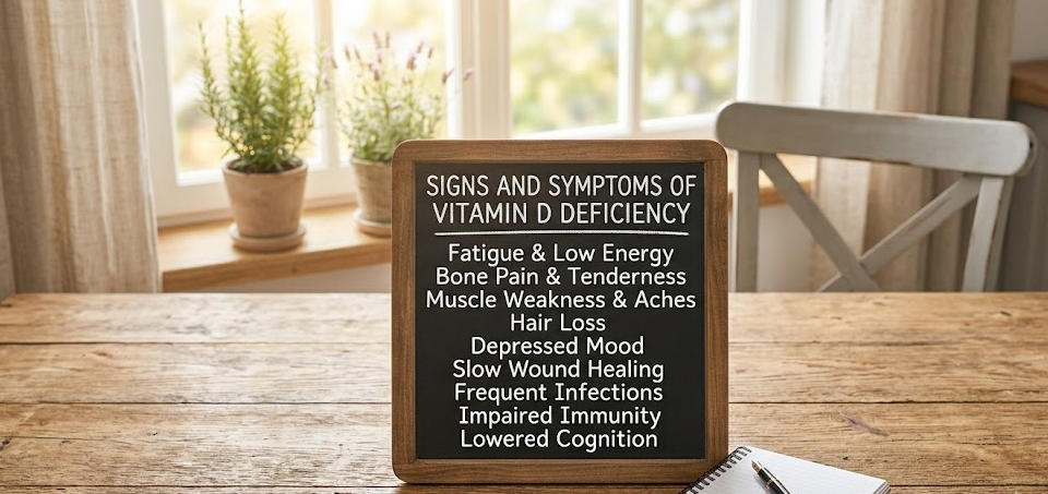 Signs and Symptoms of Vitamin D Deficiency