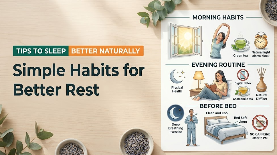 Tips to Sleep Better Naturally: Simple aHabits for Better Rest