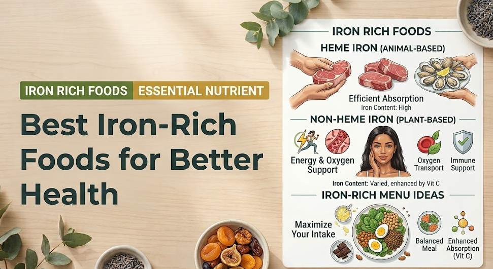 Foods Rich in Iron: Best Iron-Rich Foods for Better Health